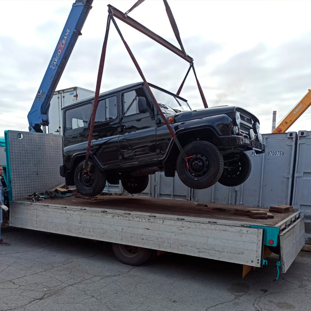комплексная доставка автомобиля УАЗ из г.Челябинск в порт г. Находка